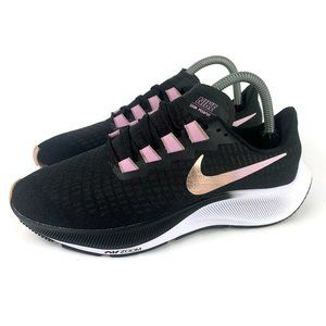 Nike Air Zoom Pegasus 37 Womens Sz 8.5 (BQ9647-007) Black Running Shoes Sneakers